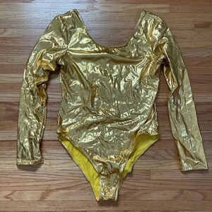 Gold leotard
